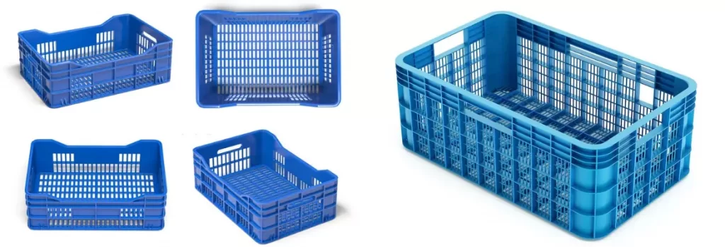 Plasticulture plastic trays/crates for transport and storage